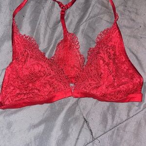 Elegant Victoria’s Secret Red Lace Bralette